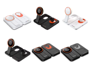 15w high quality multifunctional charger 3 in 1 foldable magnetic wireless charging station for phone watch earphone