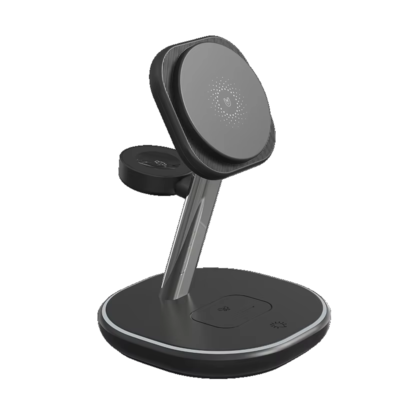 hot selling multifunction 15w 3 in 1 portable wireless charging station fast magnetic charger for phones/watch/earphones