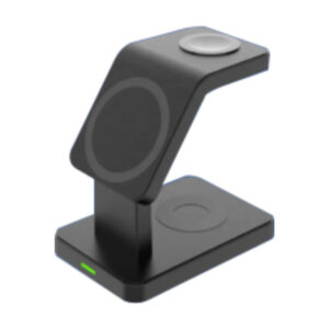 brand new fast charging 3 in 1 foldable magnetic wireless charger station otp fireproof for mobile phones smart watches