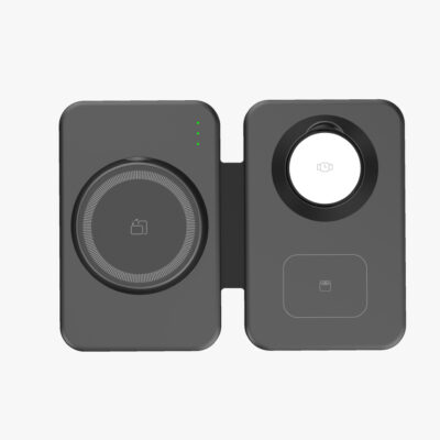 hot selling foldable 3 in 1 wireless charger magnetic fast wireless charging pads foldable for iphone/smart watch/airpods
