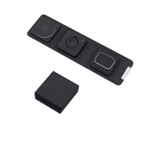 new foldable 15w wireless phone chargers twill pu leather for mobile phone/earphone/watch 3 in 1 wireless charger